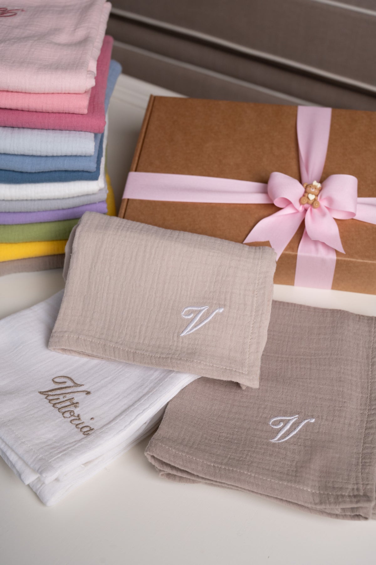 Mussola in Puro Cotone Oeko-Tex® Personalizzata