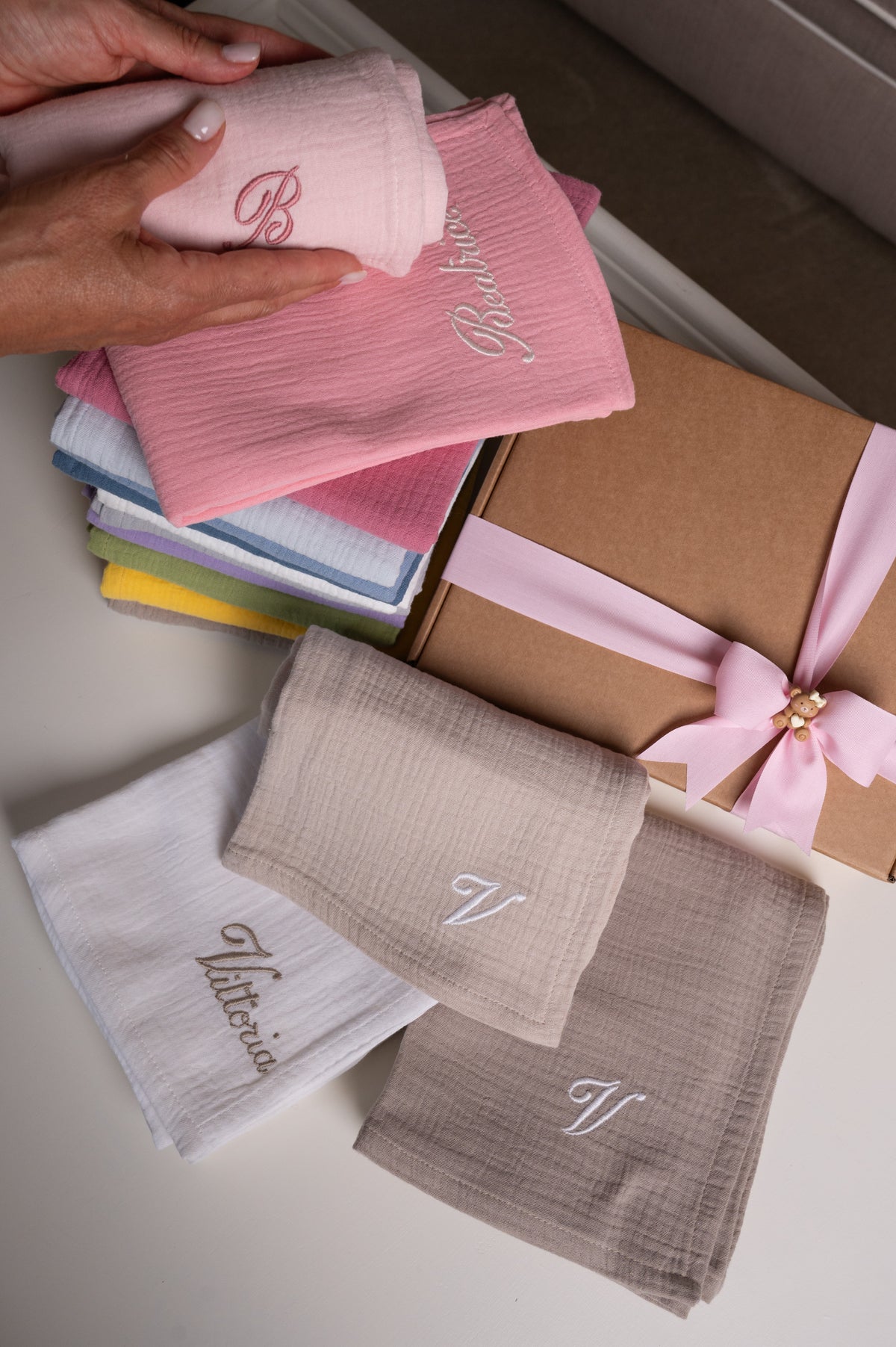 Mussola in Puro Cotone Oeko-Tex® Personalizzata