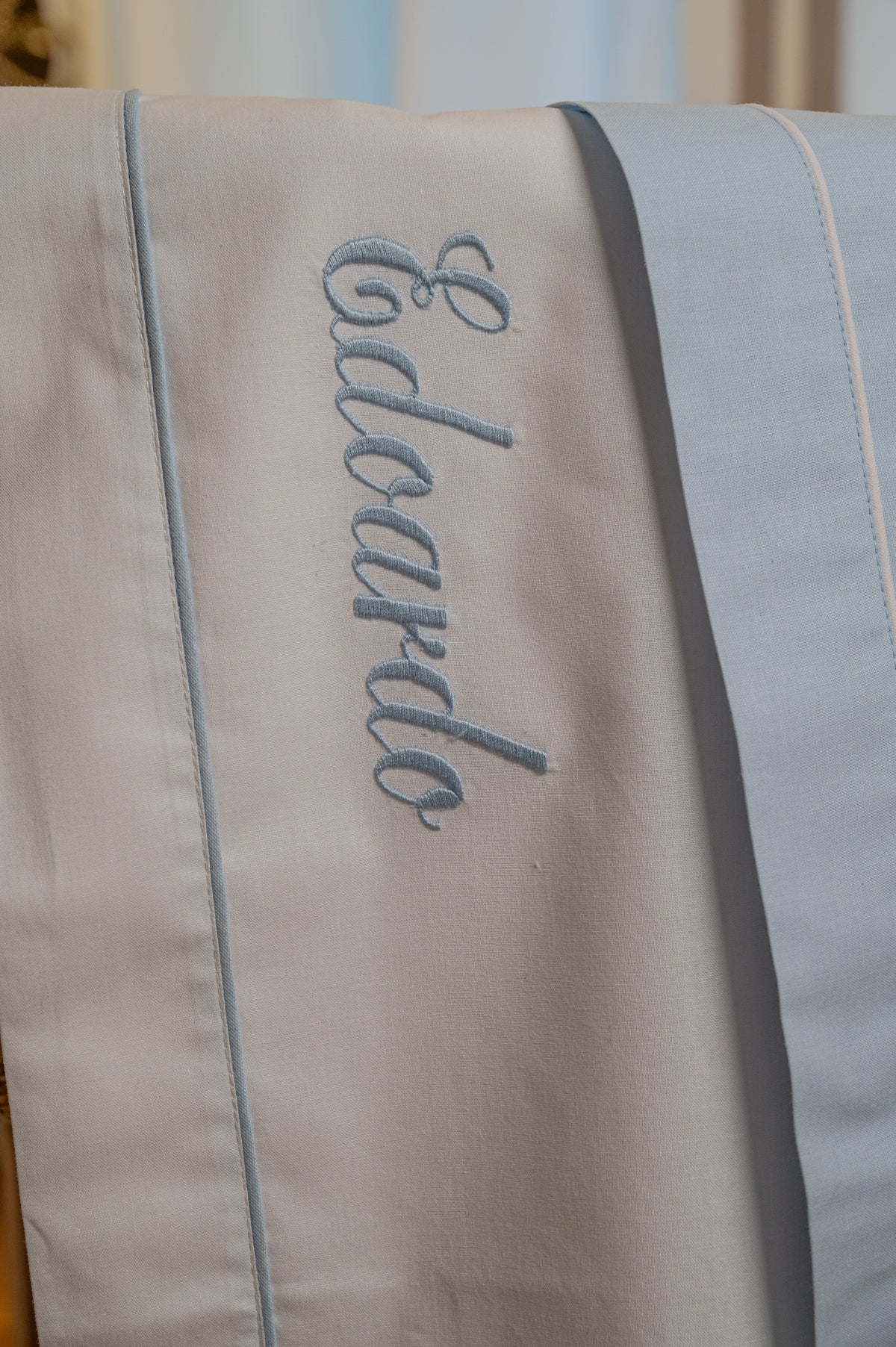 Lenzuolino personalizzato con nome per carrozzina/culla e lettino